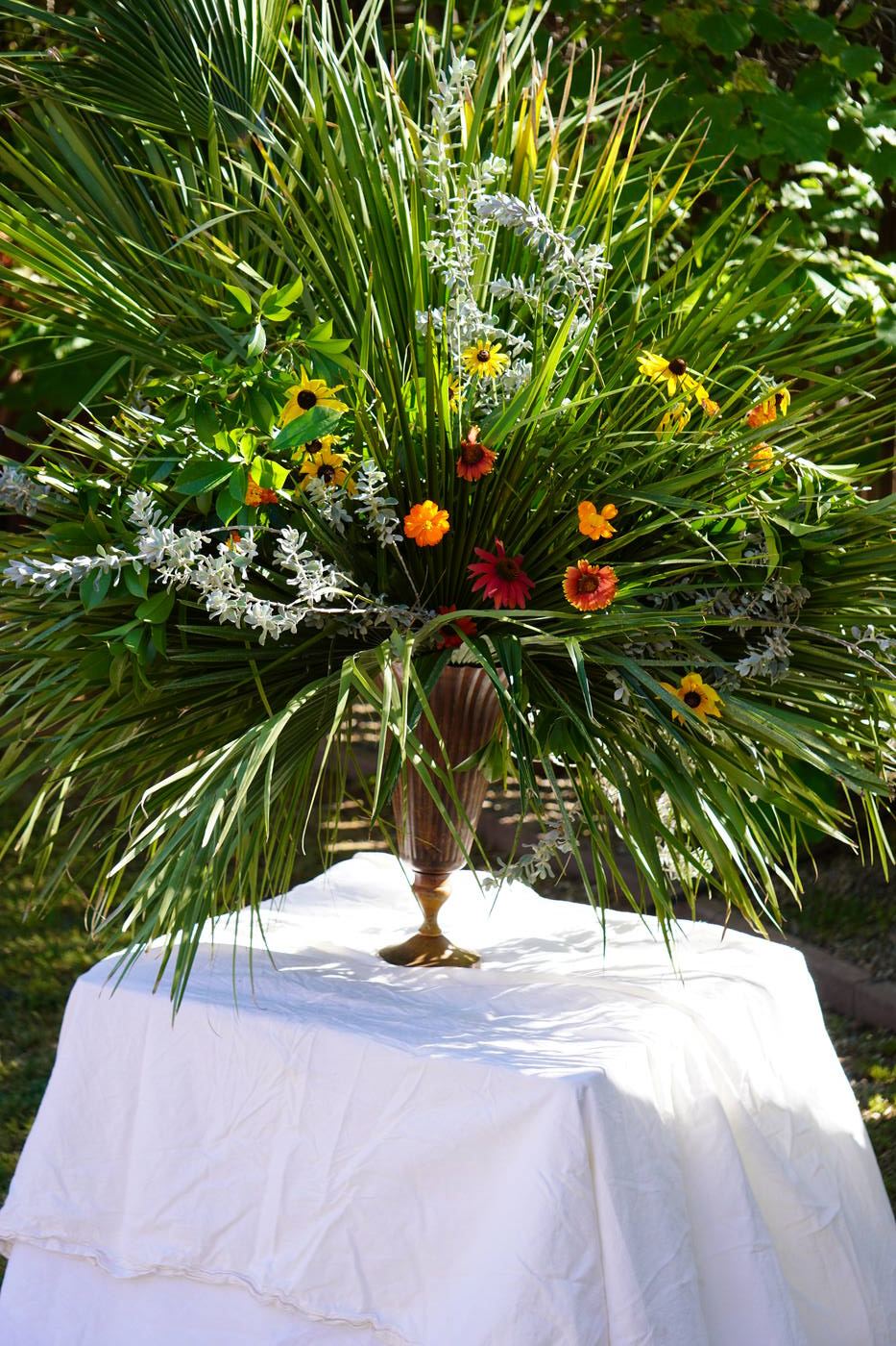 Tropical floral arrangement