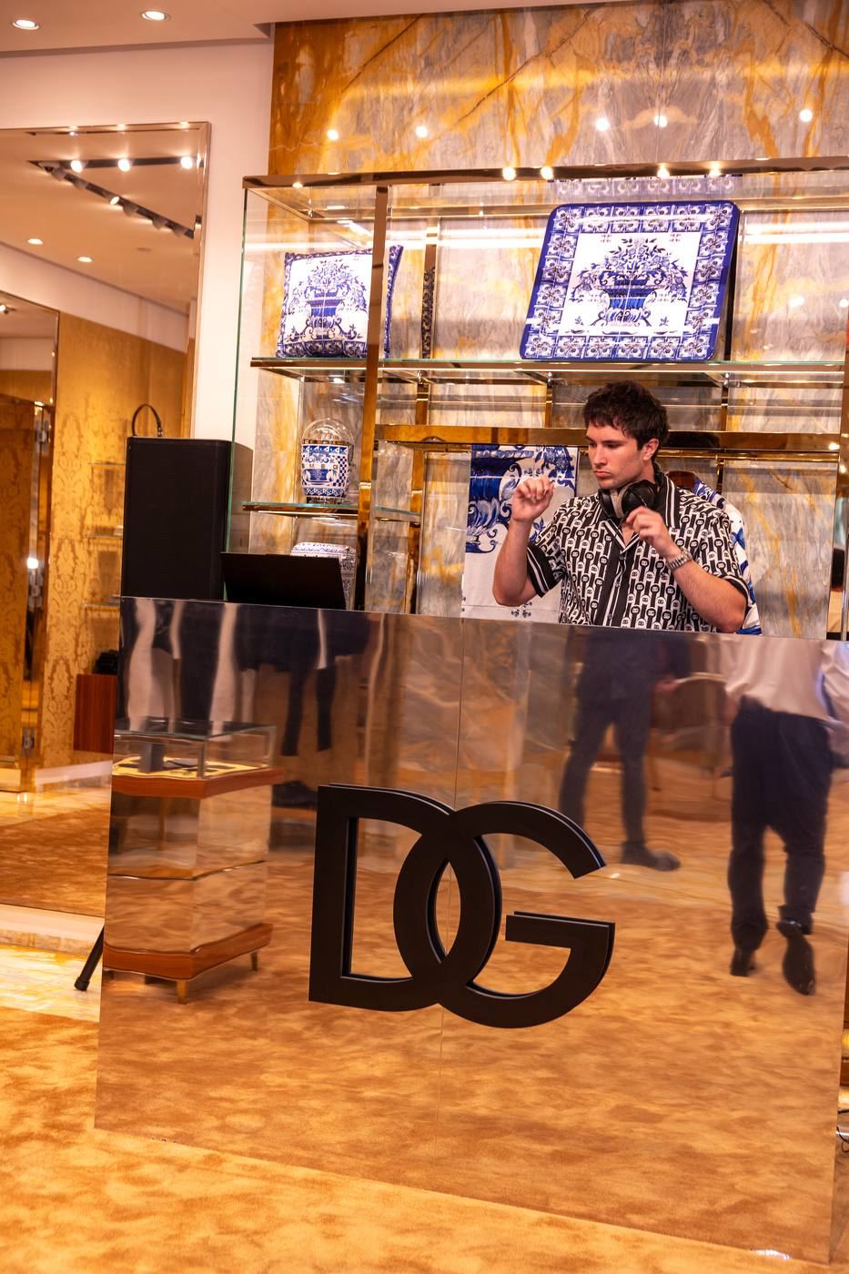 DJ at Dolce and Gabbana event